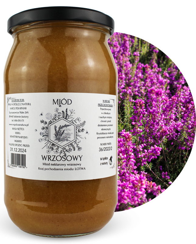 Miód Wrzosowy 1050g