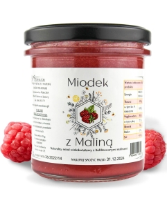 W spółce z naturą miód malinowy - słoik 430 g