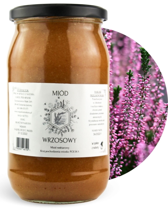 Miód Wrzosowy - 1050g