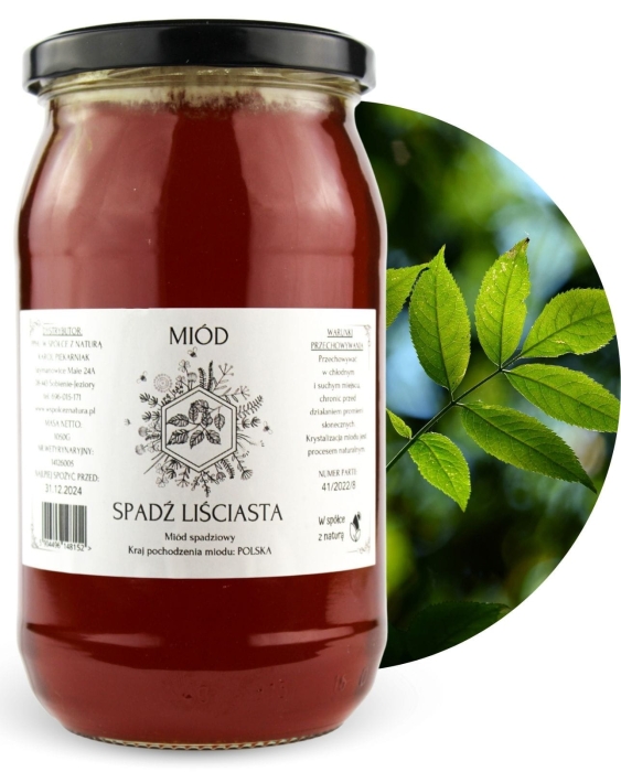W spółce z naturą Miód Spadź Liściasta - słoik 1050g