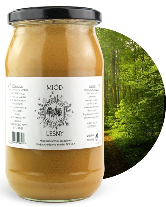 W spółce z naturą Miód Leśny - słoik 1050g