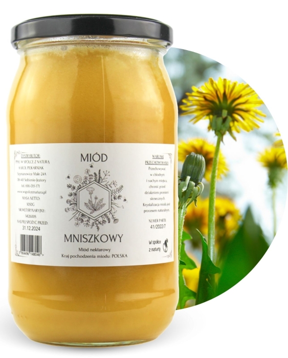 W spółce z naturą Miód Mniszkowy - słoik 1050g