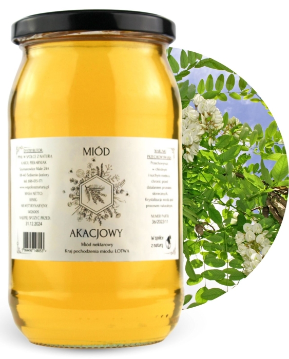 W spółce z naturą Miód Akacjowy - słoik 1050g