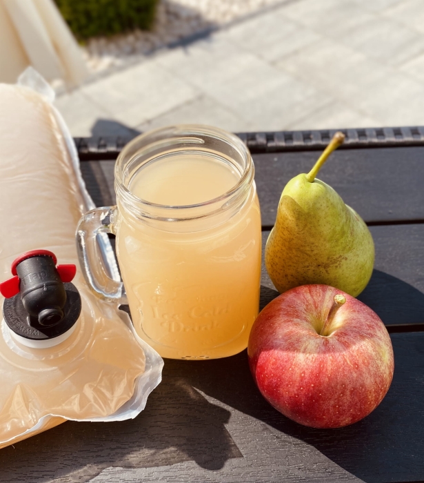 W spółce z naturą Sok Jabłkowo Gruszkowy - sok w szklance