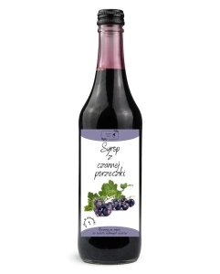 W spółce z naturą syrop z czarnej porzeczki - szklana butelka 500 ml