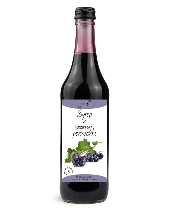 W spółce z naturą syrop z czarnej porzeczki - szklana butelka 500 ml