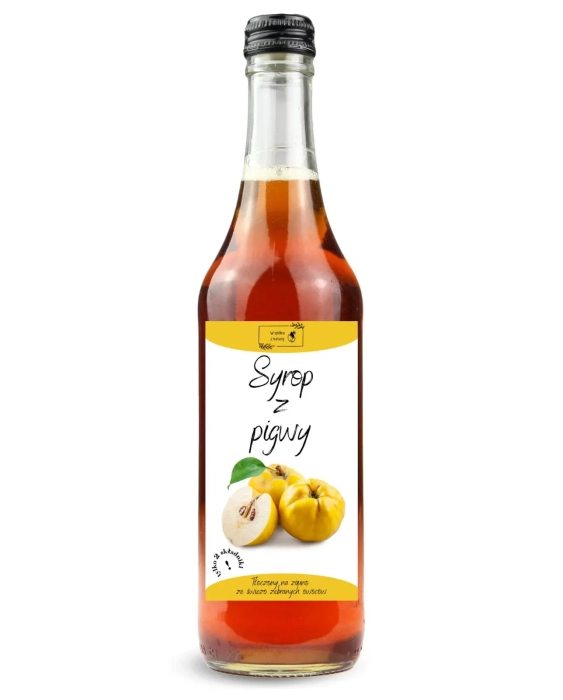 W spółce z naturą syrop z pigwy - szklana butelka 500 ml