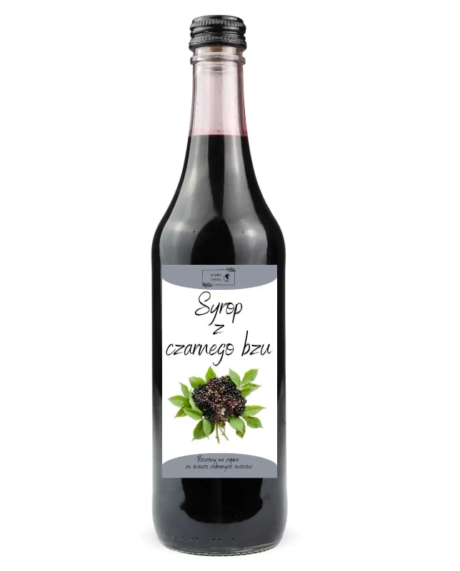 W spółce z naturą syrop z czarnego bzu - szklana butelka 500 ml