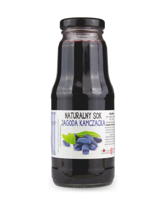 W spółce z naturą sok tłoczony z Jagody Kamczackiej 100% - szklana butelka 300 ml