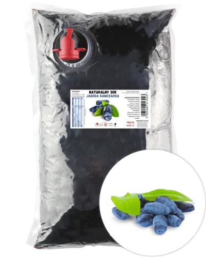 W spółce z naturą sok tłoczony z jagody kamczackiej 100% - worek 2 l