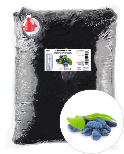 W spółce z naturą sok tłoczony z jagody kamczackiej 100% - worek 5 l