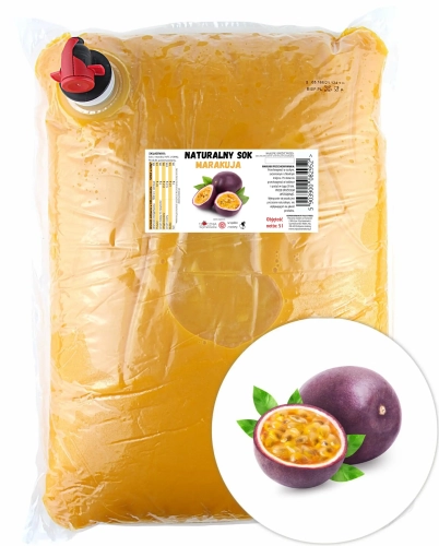 W spółce z naturą sok tłoczony marakuja 100% - worek 5 l