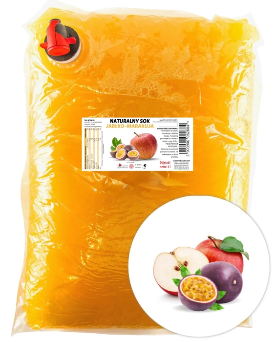 W spółce z naturą sok NFC jabłko marakuja - worek 5 l