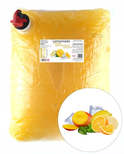 W spółce z naturą lemoniada mango pomarańcza cytryna 100% - worek 5 l