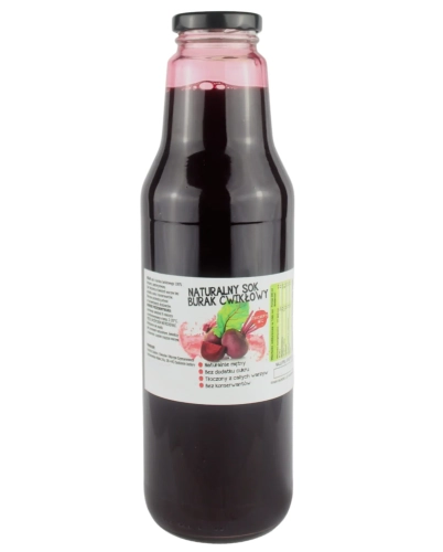 W spółce z naturą sok tłoczony z buraka 100% - szklana butelka 700 ml