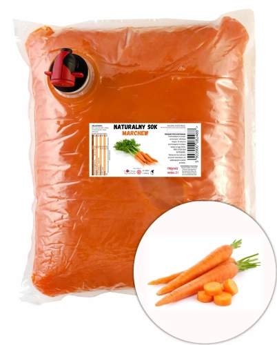 W spółce z naturą sok tłoczony z marchwi 100% - worek 3 l