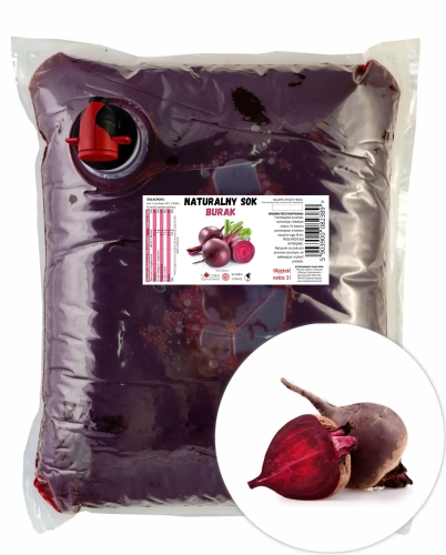 W spółce z naturą sok tłoczony z buraka 100% - worek 3 l