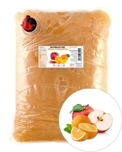 W spółce z naturą sok NFC jabłkowy z pomarańczą - worek 5 l