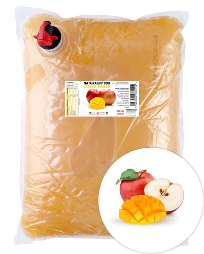 W spółce z naturą sok tłoczony jabłko mango - worek 5 l