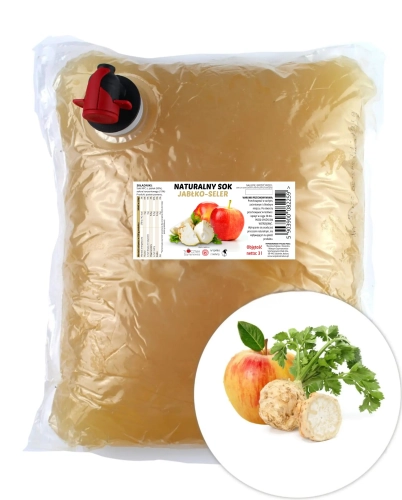 W spółce z naturą sok tłoczony jabłko seler 100% - worek 3 l