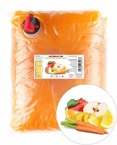 W spółce z naturą sok NFC owocowo warzywny - worek 3 l