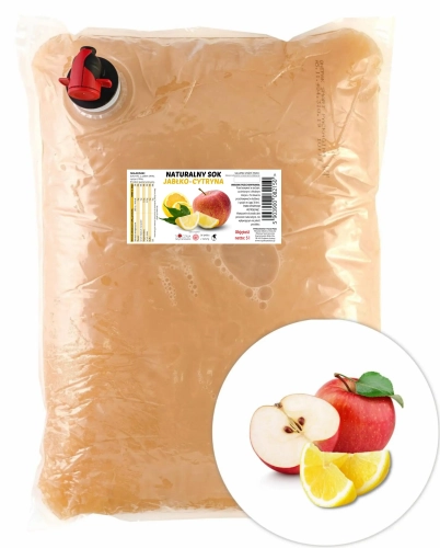 W spółce z naturą sok tłoczony jabłko cytryna - worek 5 l