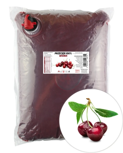 W spółce z naturą przecier z wiśni 100% -  worek 5 l