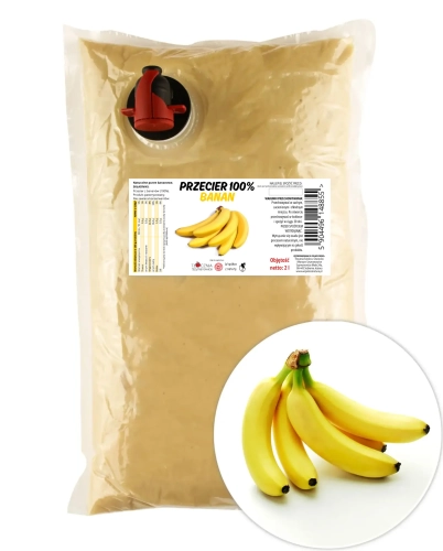 W spółce z naturą przecier bananowy 100% - worek 2 l