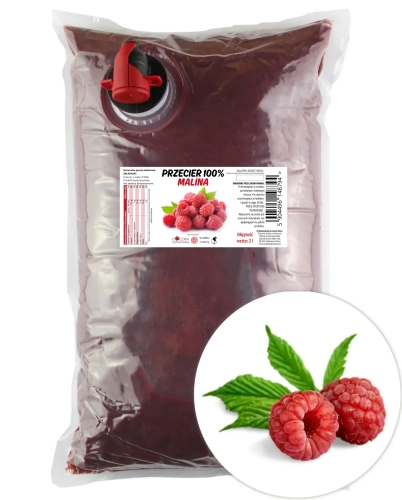 W spółce z naturą przecier malinowy 100% - worek 2 l