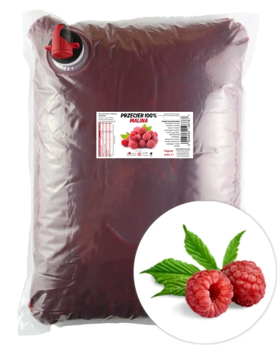 W spółce z naturą przecier malinowy 100% - worek 5 l