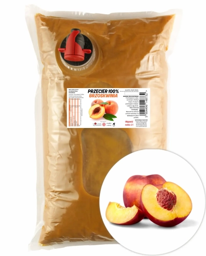 W spółce z naturą przecier z brzoskwiń 100% - worek 2 l