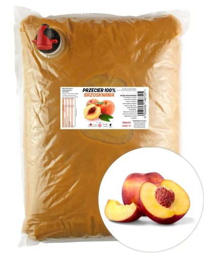 W spółce z naturą przecier z brzoskwiń 100% - worek 5 l
