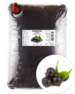 Przecier z czarnej porzeczki –  Pulpa z czarnej porzeczki 5 l 100% Owoc Bez Dodatków