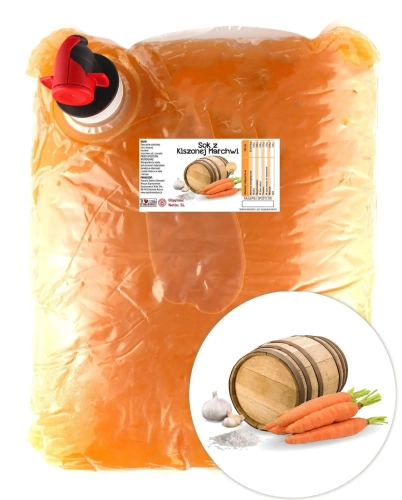 W spółce z naturą sok z kiszonej marchwi 100% - worek 3 l