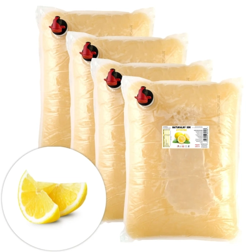 W spółce z naturą sok tłoczony z cytryny 100% - worek 4x 5 l