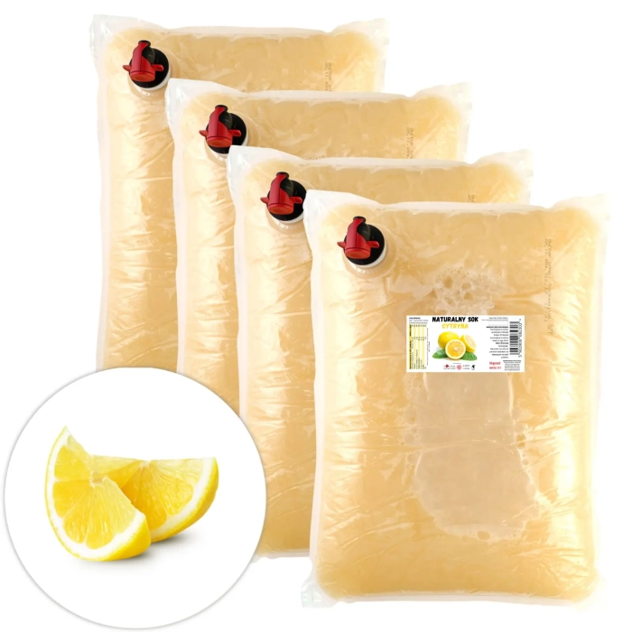 W spółce z naturą sok tłoczony z cytryny 100% - worek 4x 5 l