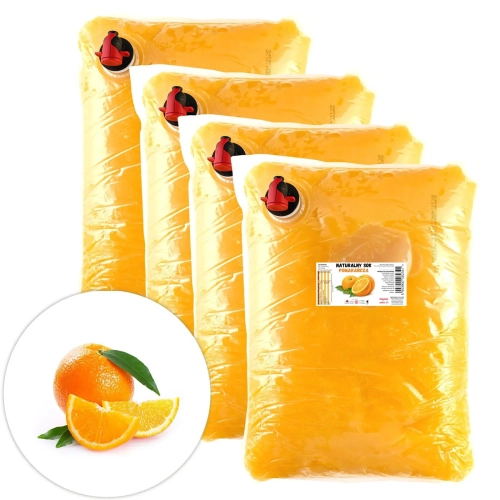 W spółce z naturą sok tłoczony z pomarańczy 100% - worek 4x 5 l
