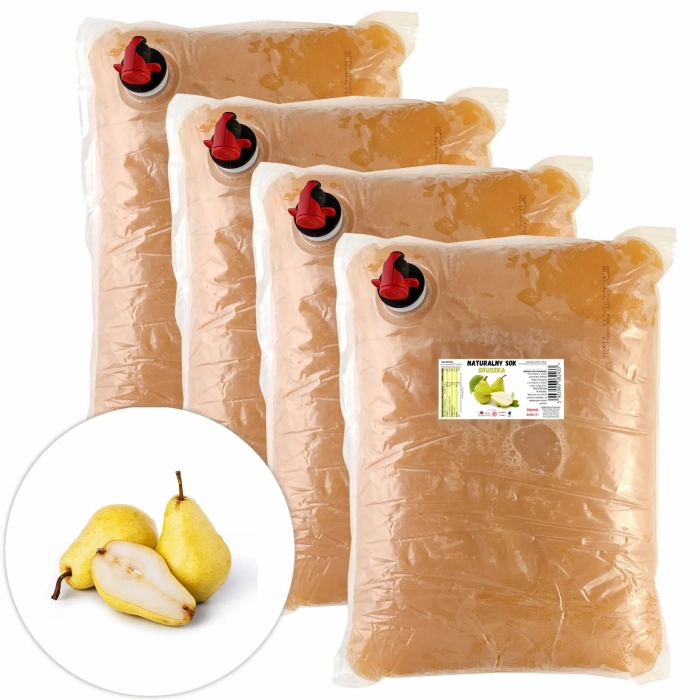 W spółce z naturą sok tłoczony z gruszek 100% - worek 4x 5 l