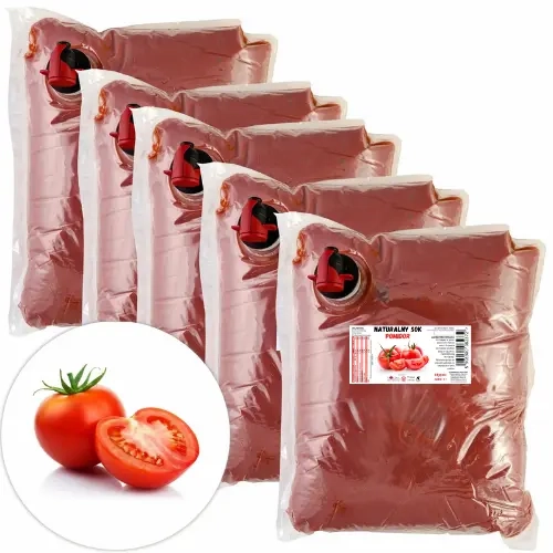 W spółce z naturą sok tłoczony pomidorowy 100% - worek 5x 3 l