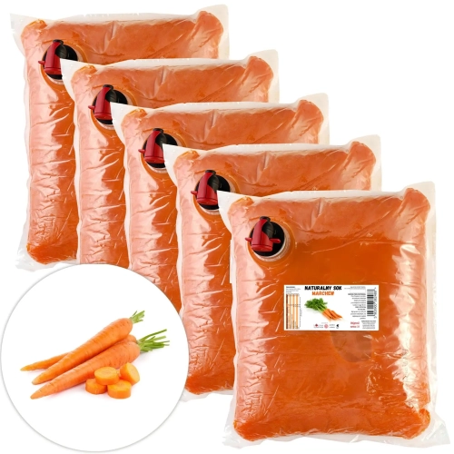 W spółce z naturą sok tłoczony z Marchwi 100% - worek 5x 3 l