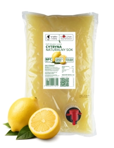 W spółce z naturą sok tłoczony z cytryny 100% - worek 1,5 l