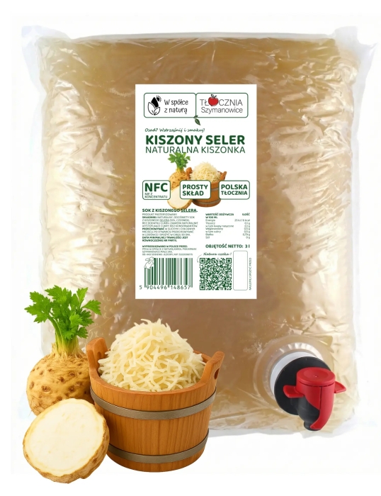 W spółce z naturą sok z kiszonego selera 100% - worek 3 l