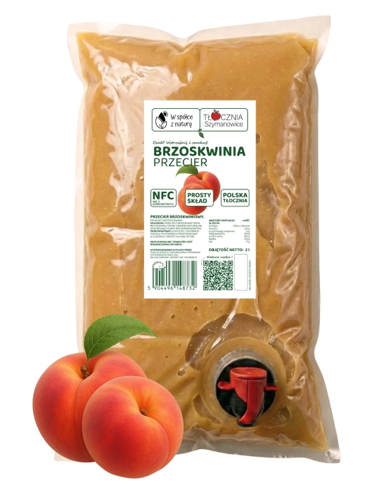 W spółce z naturą przecier z brzoskwiń 100% - worek 2 l