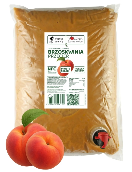 W spółce z naturą przecier z brzoskwiń 100% - worek 5 l
