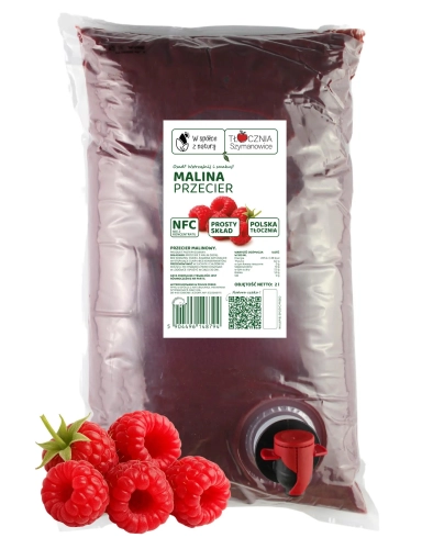 W spółce z naturą przecier malinowy 100% - worek 2 l