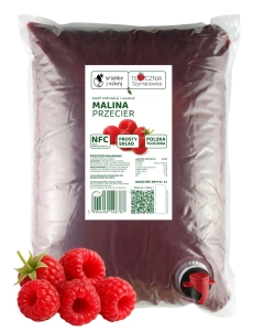 Przecier malinowy 5 l  100% -  Pulpa malinowa , Bez Dodatków