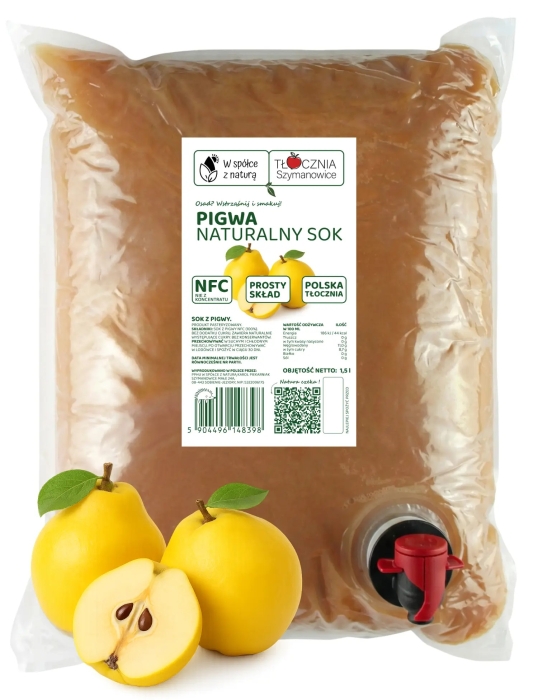 W spółce z naturą sok tłoczony z pigwy 100% - worek 1,5 l
